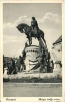 Kolozsvár, Cluj; Mátyás király szobor / statue