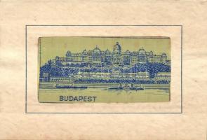 Budapest I. Királyi vár; Ervin szövőgyár textil lap / textile card