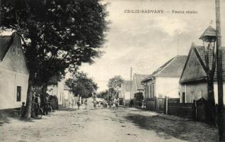 Csilizradvány, Fő utca, Adolf Brunner fényképezte / main street