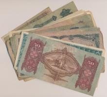 30db-os vegyes korona, pengő és forint bankjegy tétel, közte 1930. 20P T:vegyes