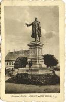 Marosvásárhely, Kossuth Lajos szobra, B. Egyed üzlete / statue, shop, vissza So. Stpl (EK)