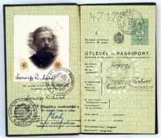 1943 A M. Kir. Rendőrség Budapesti Főkapitánya által kiadott fényképes útlevélt Németországba / 1943 Hungarian passport