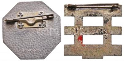 Svájc 1940. "Segíts nekünk 1940" Vöröskereszt fém jelvény. Szign.: Huguenin (25x24mm) + &q...