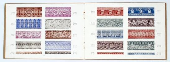 cca 1910-1920 Plastica, Alois Keilhofer első bécsi sablonkészítő és Sebestyén László iparművész közö...