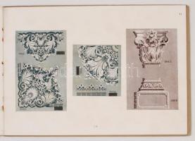 cca 1910-1920 Plastica, Alois Keilhofer első bécsi sablonkészítő és Sebestyén László iparművész közö...