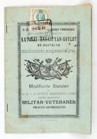 1892 Bp., Ő cs. és kir. Fensége József főherceg nevét viselő első budapesti katonai hadastyán-egylet nőosztályának módosított alapszabályai, magyar és német nyelven, 26p / 1892 Bp., Modifizirte Statuten der Sr. k.u.k. Hoheit Erzherzog Josef ersten Budapester Militär-Veteranen-Verein, 26p