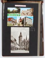 1959 Emlékül a csehszlovákiai utazásunkra, fotóalbum benne számos, a csehszlovák mellett lengyel von...