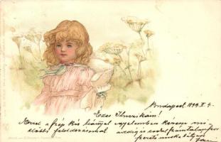 1899 Girl, Serie 209. No. 5034. litho