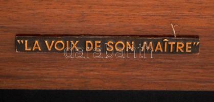 La voix de son maître gramofon, restaurált, vezetéke hiányzik
