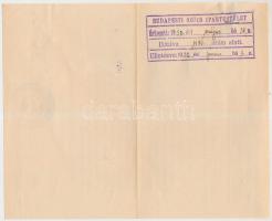 1932 Bp., A József Főherceg és Anna főhercegnő fővédnöksége alatt álló Vakokat Gyámolító Országos Eg...