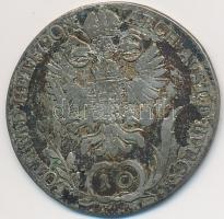 1790B 10Kr Ag "II József" T:3 patina