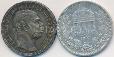 1893-1915. 1K Ag "Ferenc József" (2x) T:2,2-,3