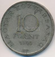 1948. 10Ft Ag "Széchenyi" T:2- patina
Adamo EM2