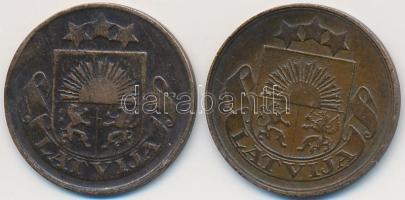 Lettország 1922-1926. 2S Br (2x) T:2,2-
Latvia 1922-1926. 2 Santimi Br (2x) C:XF,VF