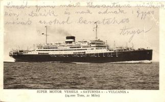 Cosulich Line, Trieste; Super Motor Vessels 'Saturnia' 'Vulcania' (fa)