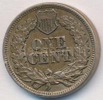 Amerikai Egyesült Államok 1863. 1c Br "Indián" T:2 USA 1863. 1 Cents "Indian" Br C:XF