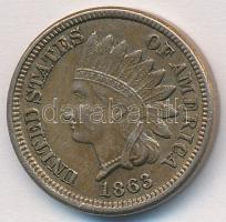 Amerikai Egyesült Államok 1863. 1c Br "Indián" T:2
USA 1863. 1 Cents "Indian" Br...