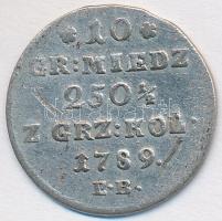 Lengyel Királyság 1789. 10gr Ag II. Szaniszló Ágost (2.35g) T:2,2- Poland 1789. 10 Grossi Ag Stanislaus August Poniatowski (2.35g) C:XF,VF