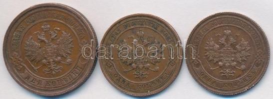 Orosz Birodalom 1914-1916. 1k Cu (2xklf) + 2k Cu T:2
Russian Empire 1914-1916. 1 Kopek Cu (2xdiff) +...
