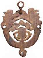 ~1880. "Magyar Királyi Váltó Pénz" fém jelvény füllel, mellszalag nélkül (32x27mm) T:2,2-