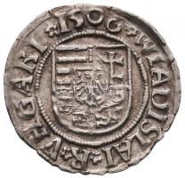 1506K-H Denár Ag "II. Ulászló" (0,53g) T:2,2-
Huszár 811., Unger I.:645.b