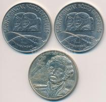 1980. 100Ft Ni "Szovjet-magyar közös űrrepülés" (2x) + 1986. 100Ft alpakka "Fáy Andrá...