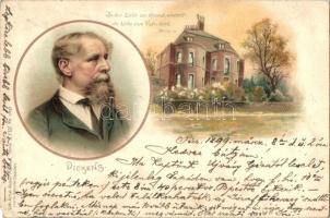 1899 Dickens, house, Lith-Artist Anstalt München Serie XVIII. No. 17037. litho (EM)