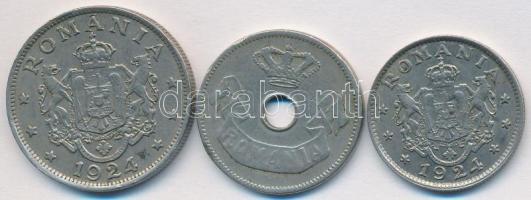 Románia 1906-1924. 10b + 1l + 2L Cu-Ni T:2,2-
Romania 1906-1924. 10 Bani + 1 Leu + 2 Lei Cu-Ni C:XF,...