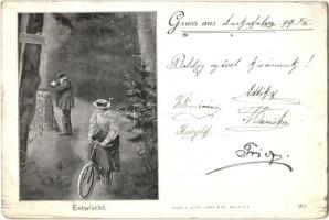 1898 Lady on bicycle (EM)