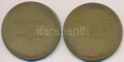 1936. "Egri Érseki Jogakadémia Sportversenye" (2x) Br díjjérmek "LUDVIG" gyártói...