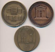 Fritz Mihály (1947-) 1980. "MÉE Szeged -Makó / József Attila" Br emlékérem (42,5mm) + Gáti...