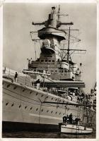 Panzerschiff Admiral Graf Spee, Kunstfoto A. Klein, Verlag Georg Stilke / German navy, WWII battleship (EK)