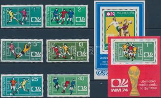 1973-1974 Labdarúgó VB sor + 2 blokk, 1973-1974 Football world cup + 2 blocks