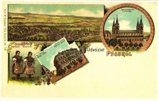 8 db MODERN főként felvidéki (Párkány) városképes lap, leginkább fekete-fehér lapok / 8 modern postc...