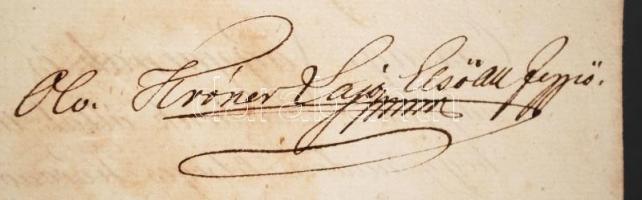 1840 Magyaróvár, Moson vármegye közgyűlése által adósságlevélről kiállított hiteles másolat, magyar ...