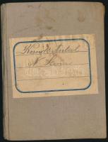 1898 Nagyszénás, Régi munkásigazolvány aratómunkás részére, viaszpecséttel