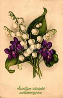 22 db főként RÉGI üdvözlőlap, benne több virág motívumú lap és litho lap, vegyes minőségű / 22 mainl...