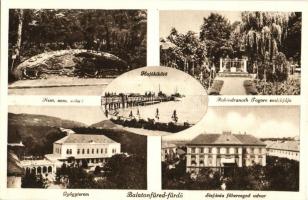 Balatonfüred-fürdő, Hajókikötő, Nem, nem soha! irredenta emlékmű, Rabindranath Tagore emlékfája, Stefánia főhercegnő udvar