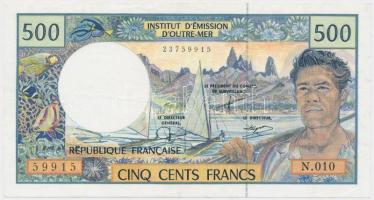 Francia Csendes-óceáni Területek 1992. 500Fr C:F szép papír French Pacific Territories 1992. 500 Francs T:III nice paper