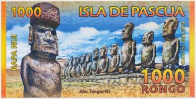 Húsvét-szigetek 2011. 1000R fantázia bankjegy T:I
Easter Islands 2011. 1000 Rongo fantasy banknote C...