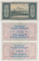 Csehszlovákia 1945(DN) 100K + 1945.5.16. 100K (2x) T:III
Czechoslovakia 1945(ND) 100 Korun + 1945.5....