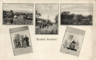 Szada, utca, népviselet, templom (Rb)