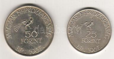 1967. "Kodály" 25Ft+50Ft Ag T:BU