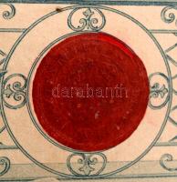 1899 Debrecen, Debrecen Szabad Királyi Város Ipartestülete által kiadott díszes mesterlevél szobafes...