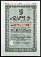 Németország / Weimari Köztársaság / Német 3. Birodalom 1928-1941. 4db részvény, közte Drezda 1928. &...