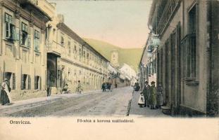 Oravicza Hauptstrassse mit Hotel