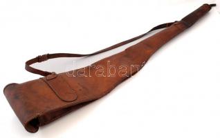 Bőr puskatartó tok, m: 117 cm