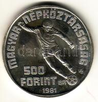 1981. "Labdarúgó VB" 500Ft Ag, tokban T:BU Csak 6000db!