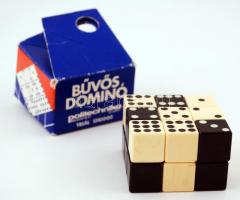Bűvös dominó játék, 10 éves kor fölött, saját, kicsit szakadt dobozában