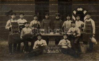 1914 Köln, 'Die lustige Stube' WWI German soldiers group photo